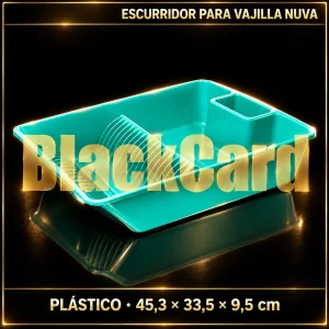 ESCURRIDOR PARA VAJILLA DE PLASTICO 45.3X33.5X9.5CM NUVA