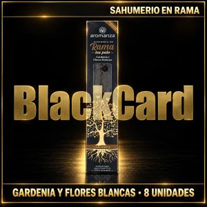 SAHUMERIO EN RAMA X8 GRADENIA Y FLORES BLANCAS ILUMINARTE