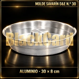MOLDE SAVARIN DE ALUMINIO D&E Nº30 30X8CM
