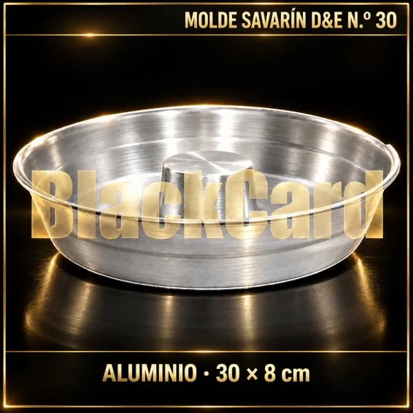 MOLDE SAVARIN DE ALUMINIO D&E Nº30 30X8CM