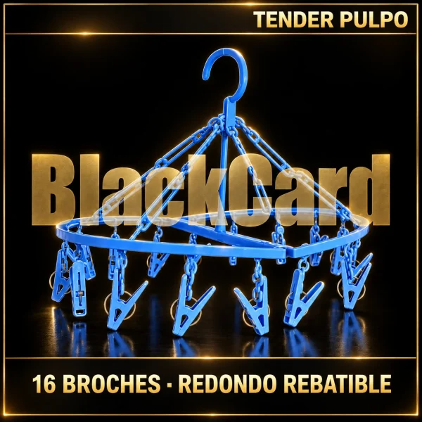 TENDER PULPO 16 BROCHES REDONDO REBATIBLE