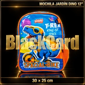 MOCHILA JARDIN DINO 12' 30X25CM