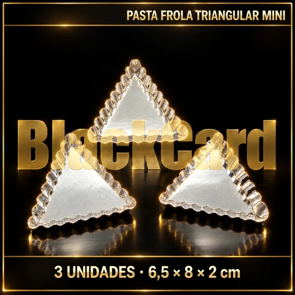 PASTA FROLA TRIANGULAR MINI X3 6.5X8X2CM