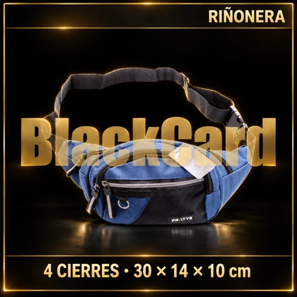 RIÑONERA 4 CIERRES 30X14X10CM