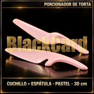 PORCIONADOR DE TORTA CUCHILLO + ESPÁTULA LÍNEA PASTEL 30CM