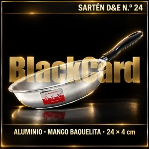 SARTEN DE ALUMINIO MANGO BAQUELITA D&E N°24 24X4CM