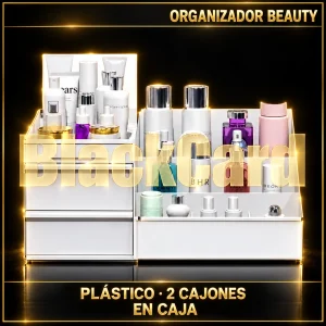 ORGANIZADOR BEAUTY 2 CAJONES DE PLASTICO EN CAJA