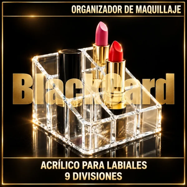 ORGANIZADOR MAQUILLAJE ACRILICO LABIAL 9 DIVISIONES