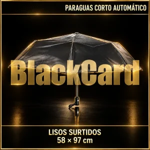 PARAGUAS CORTO AUTOMATICO 58X97CM LISOS SURTIDOS