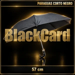 PARAGUAS NEGRO CORTO 57CM
