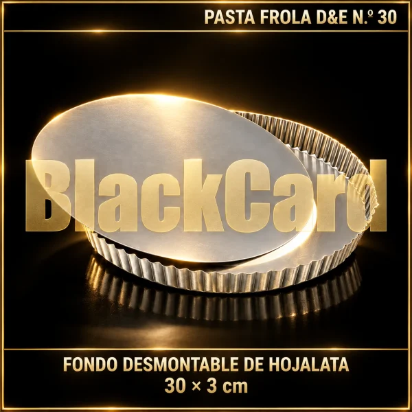 PASTA FROLA FONDO DESMONTABLE DE HOJALATA D&E Nº30 30X3CM