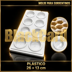 MOLDE PARA SORRENTINOS DE PLASTICO 26X13CM