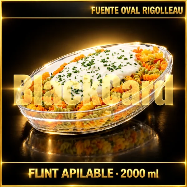 FUENTE OVAL APILABLE FLINT 2000ML - RIGOLLEAU