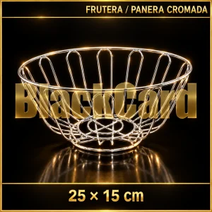 FRUTERA/PANERA CROMADA 25X15CM