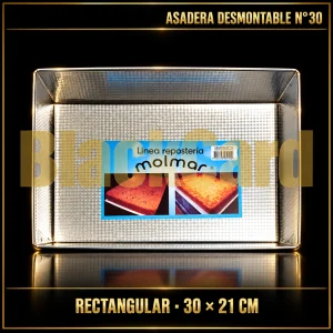 ASADERA RECTANGULAR DESMONTABLE Nº30 (30X21CM)