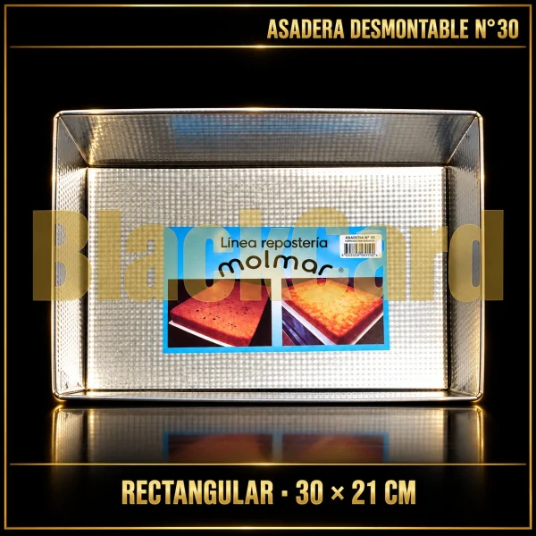 ASADERA RECTANGULAR DESMONTABLE Nº30 (30X21CM)