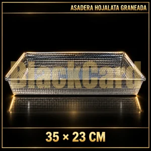 ASADERA HOJALATA GRANEADA 35X23cm
