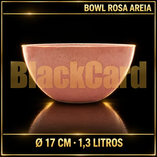 BOWL Ø 17CM CAPACIDAD 1.3LTS. ROSA AREIA