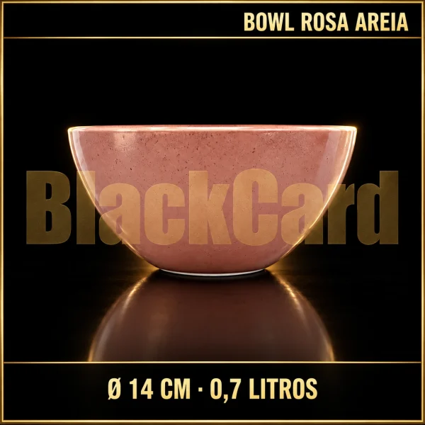 BOWL Ø 14CM CAPACIDAD 0.7LTS. ROSA AREIA