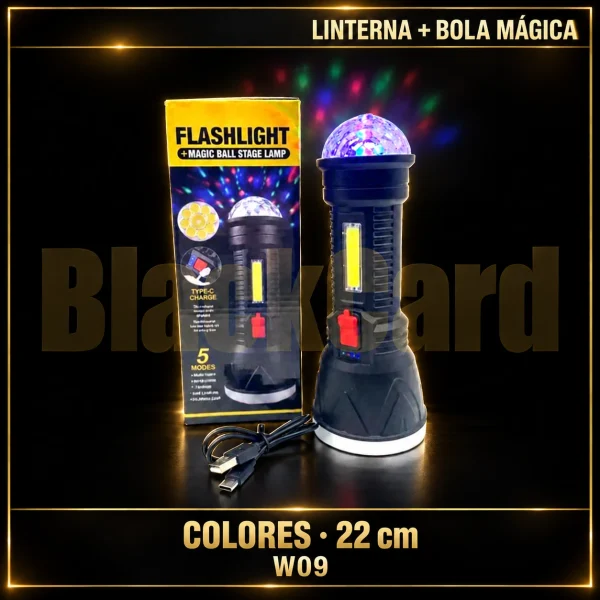 LINTERNA + BOLA MAGICA COLORES 22 CM (W09) - Imagen 2
