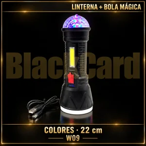LINTERNA + BOLA MAGICA COLORES 22 CM (W09)
