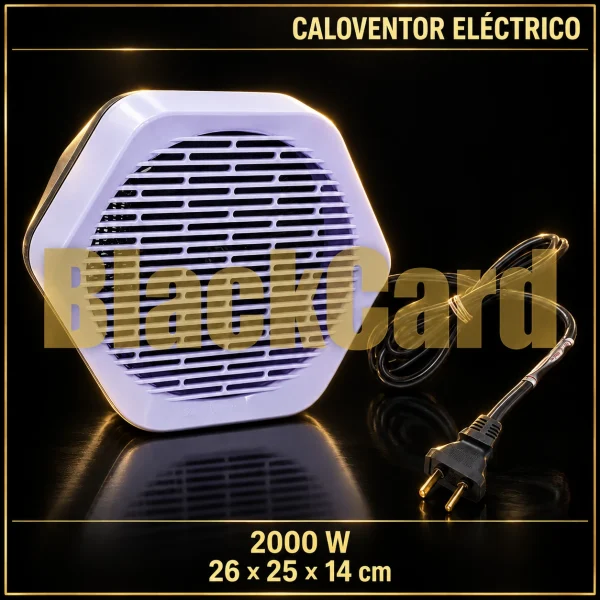 CALOVENTOR TERMOSTATO DE PLASTICO 2000W 26X25X14CM