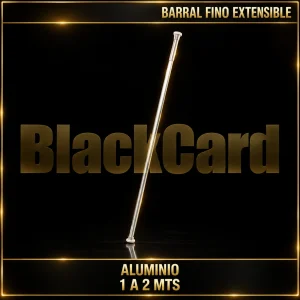 BARRAL FINO EXTENSIBLE ALUMINIO 1 A 2 MTS