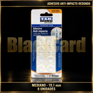ADHESIVO ANTI-IMPACTO REDONDO TAMAÑO MEDIANO 19.1MM X8