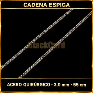 Cadena espiga (3.0mm - 55cm) (A.Q.)