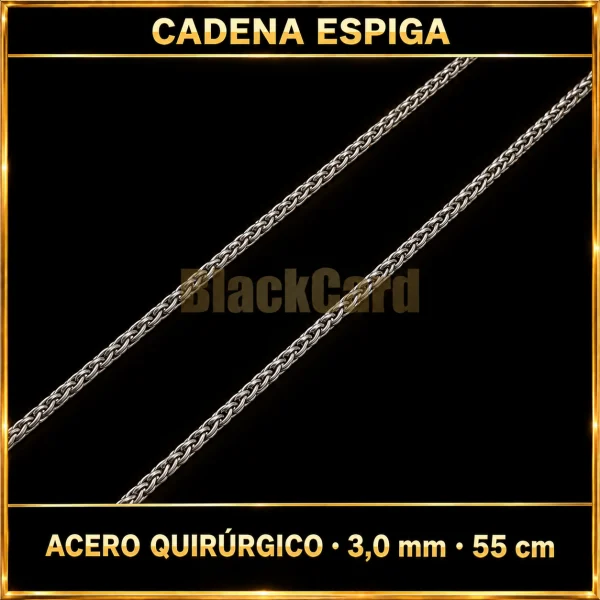 Cadena espiga (3.0mm - 55cm) (A.Q.)
