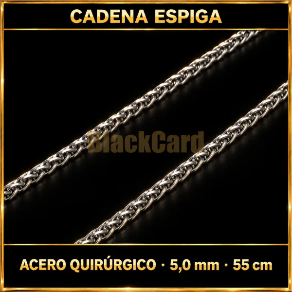 CADENA ESPIGA (5.0mm - 55cm) (A.Q)