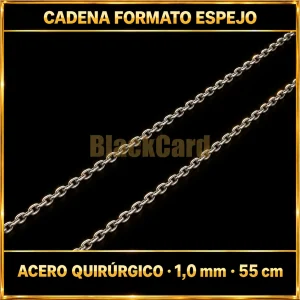 CADENA FORMATO ESPEJO (1.0mm - 55cm) (A.Q)