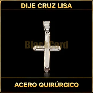 Dije cruz lisa (A.Q.)