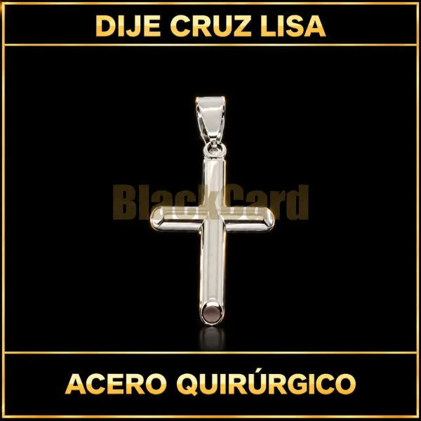 Dije cruz lisa (A.Q.)