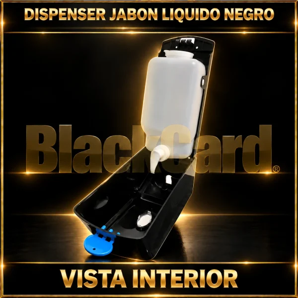 DISPENSER JABON LIQUIDO NEGRO