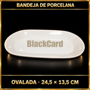 BANDEJA DE PORCELANA OVALADA