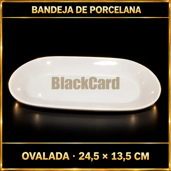 BANDEJA DE PORCELANA OVALADA