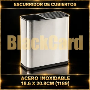 ESCURRIDOR DE CUBIERTOS ACERO INOXIDABLE 18.6X20.8CM (1189)