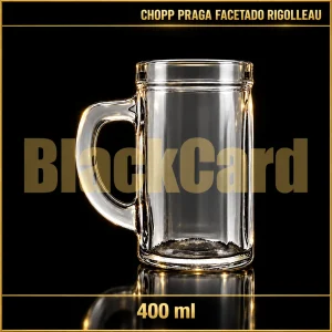 CHOPP PRAGA FACETADO VIDRIO 400ML RIGOLLEAU