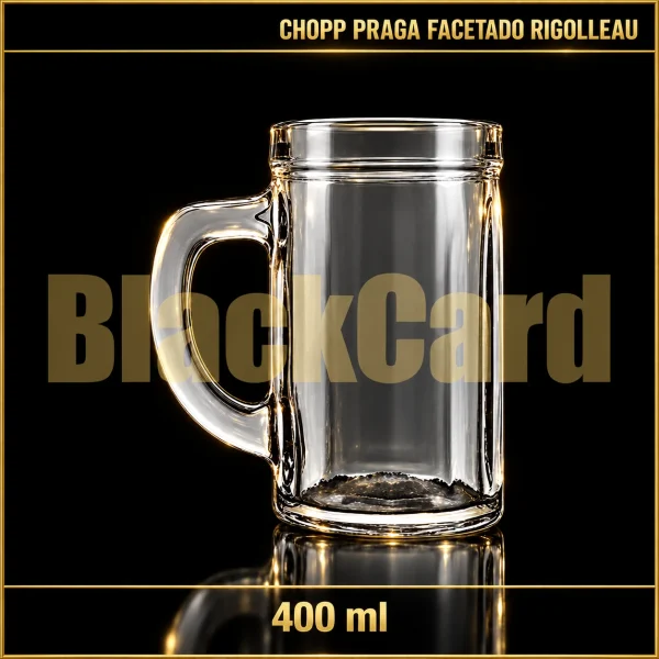 CHOPP PRAGA FACETADO VIDRIO 400ML RIGOLLEAU