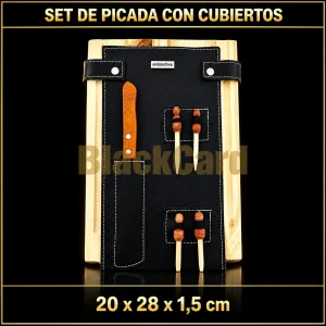 SET DE PICADA C/CUBIERTOS 20X28X1.5CM