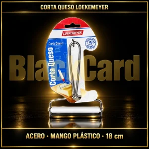 CORTA QUESO ACERO MANGO PLASTICO 18CM LOEKEMEYER