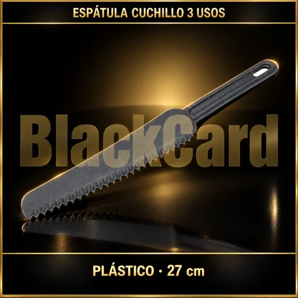 ESPÁTULA CUCHILLO PLÁSTICO 3 USOS 27CM