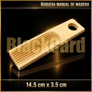 ÑOQUERA MANUAL DE MADERA 14.5X3.5CM