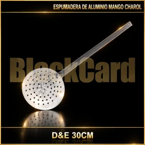 ESPUMADERA DE ALUMINIO MANGO CHAROL D&E 30CM