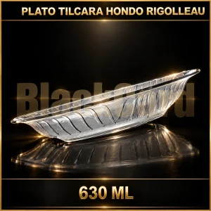 PLATO TILCARA HONDO FLINT VIDRIO 630ML RIGOLLEAU