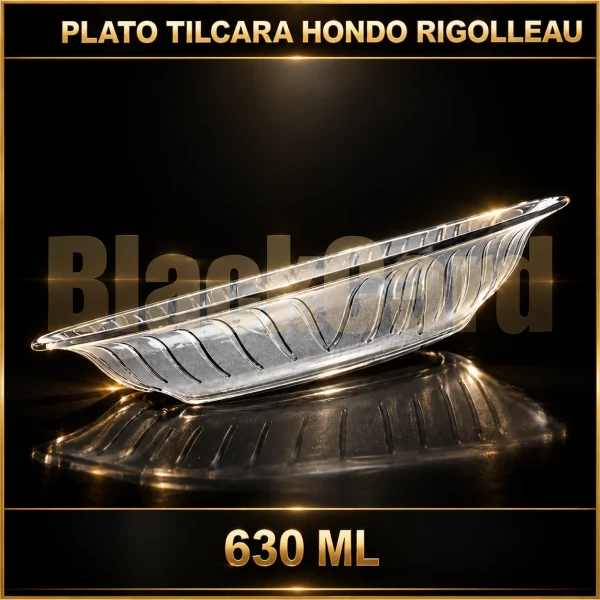 PLATO TILCARA HONDO FLINT VIDRIO 630ML RIGOLLEAU