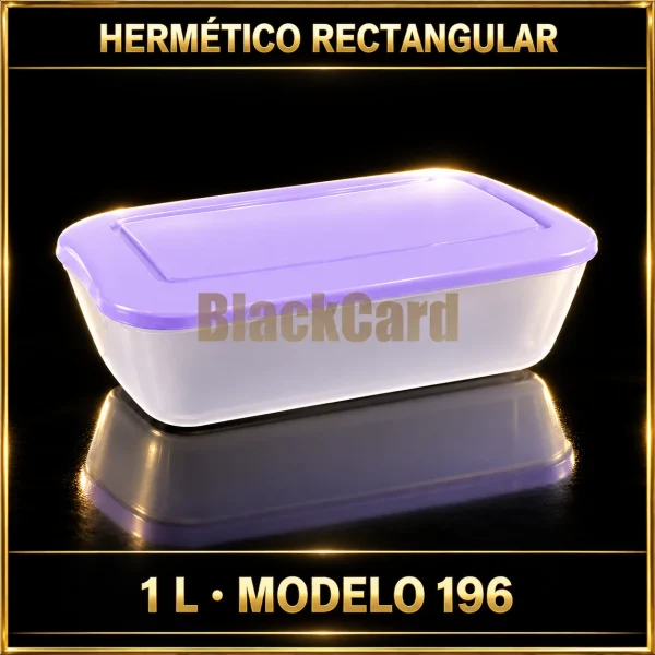 HERMETICO RECTANGULAR 1LTS (196)