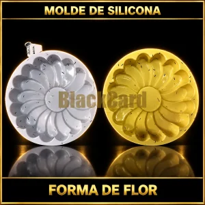 MOLDE DE SILICONA EN FORMA DE FLOR
