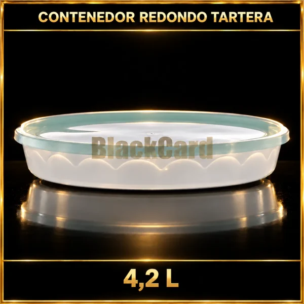CONTENEDOR REDONDO TARTERA 4.2LTS
